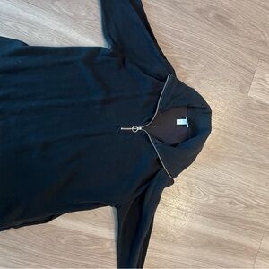 Ava & Viv Black Half-Zip Sweatshirt